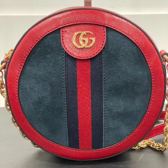 Gucci Mini Ophidia Round Shoulder Bag (154387)
